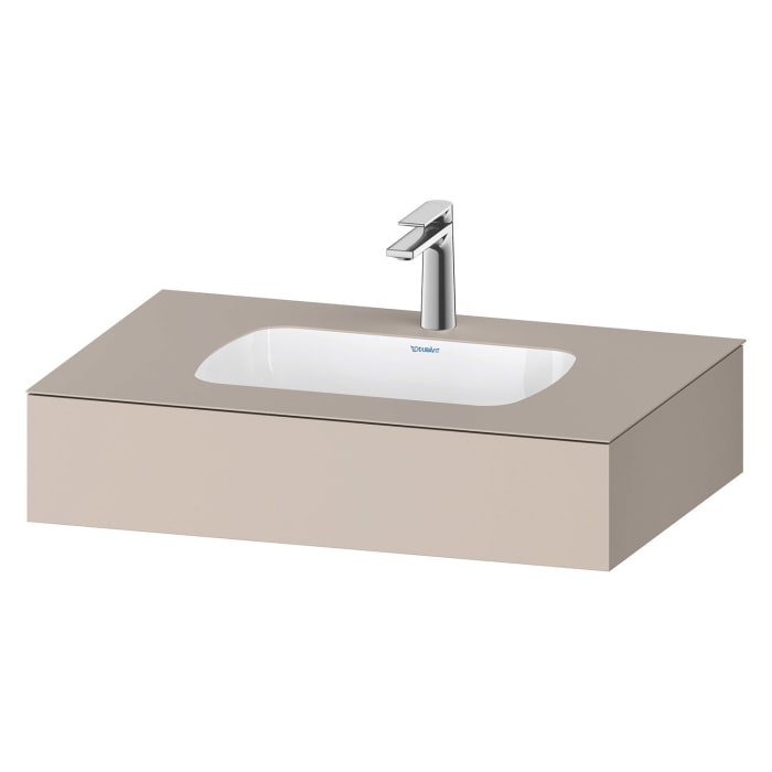 Duravit Qatego Einbauwaschtisch mit Konsole 80 x 55 cm
