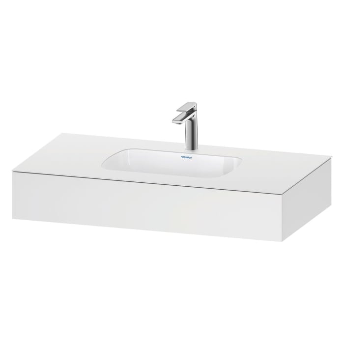 Duravit Qatego Einbauwaschtisch mit Konsole 100 x 55 cm