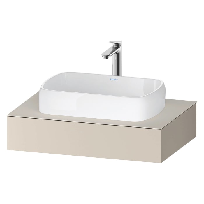 Duravit Qatego Konsolen mit Ausschnitt mittig 80 x 55 cm