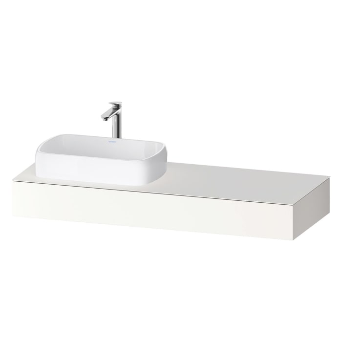 Duravit Qatego Konsolen mit Ausschnitt links 140 x 55 cm