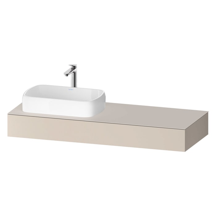 Duravit Qatego Konsolen mit Ausschnitt links 140 x 55 cm