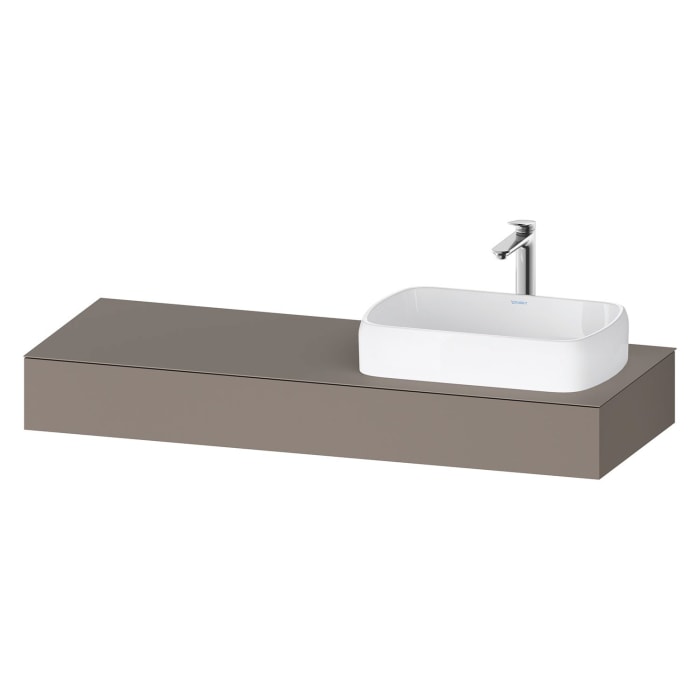 Duravit Qatego Konsolen mit Ausschnitt rechts 140 x 55 cm