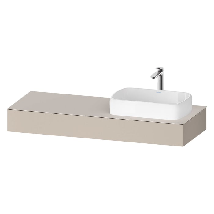 Duravit Qatego Konsolen mit Ausschnitt rechts 140 x 55 cm