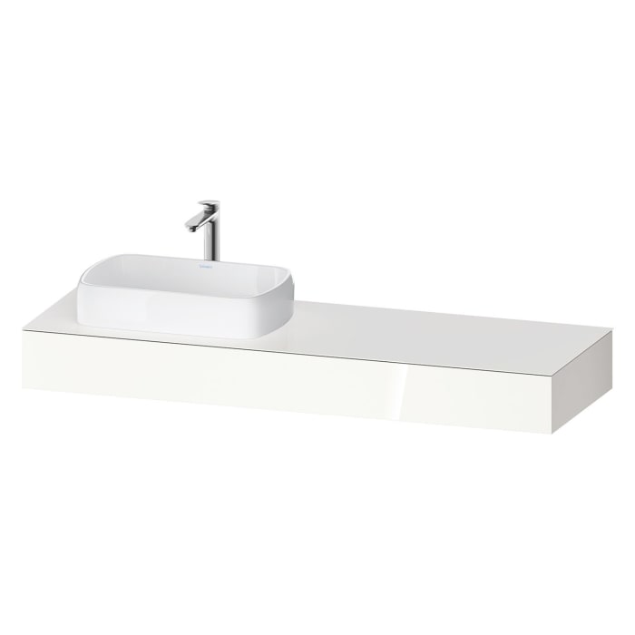 Duravit Qatego Konsolen mit Ausschnitt links 160 x 55 cm