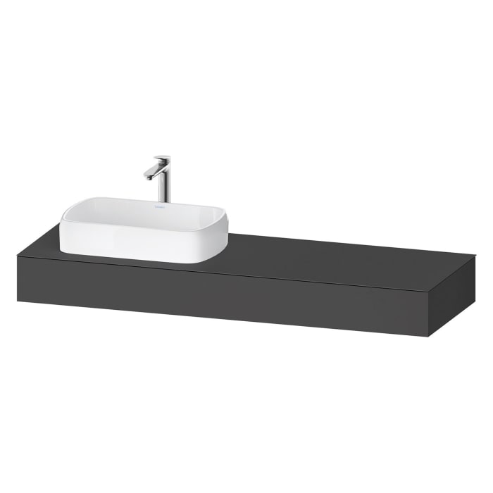 Duravit Qatego Konsolen mit Ausschnitt links 160 x 55 cm