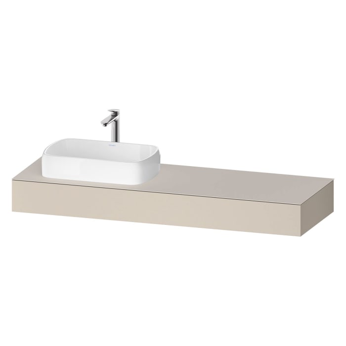Duravit Qatego Konsolen mit Ausschnitt links 160 x 55 cm