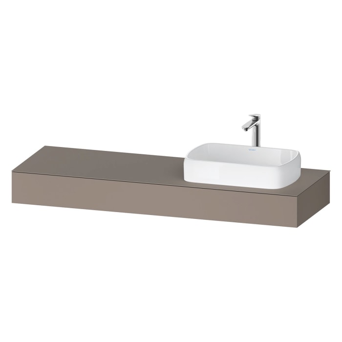 Duravit Qatego Konsolen mit Ausschnitt rechts 160 x 55 cm