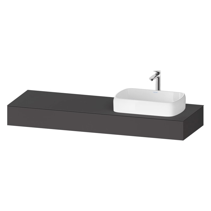 Duravit Qatego Konsolen mit Ausschnitt rechts 160 x 55 cm