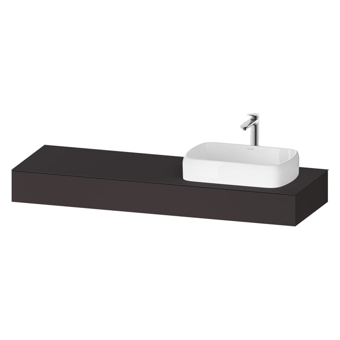 Duravit Qatego Konsolen mit Ausschnitt rechts 160 x 55 cm