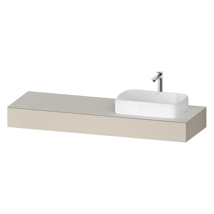 Duravit Qatego Konsolen mit Ausschnitt rechts 160 x 55 cm