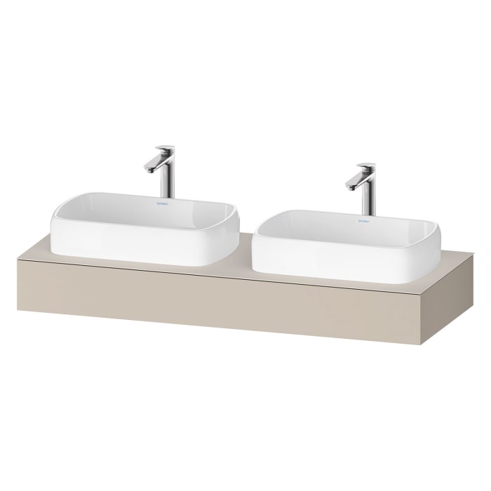 Duravit Qatego Konsolen mit zwei Ausschnitten 140 x 55 cm