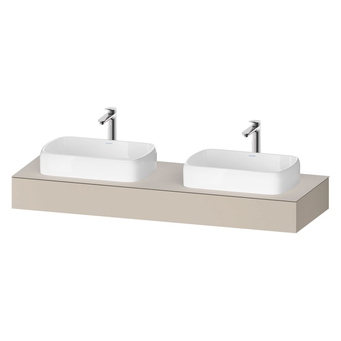 Duravit Qatego Konsolen mit zwei Ausschnitten 160 x 55 cm