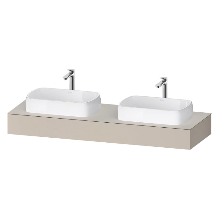 Duravit Qatego Konsolen mit zwei Ausschnitten 160 x 55 cm