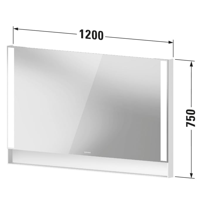 Duravit Qatego Badezimmerspiegel 120 x 75 cm