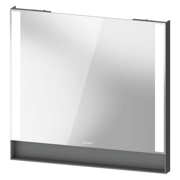 Duravit Qatego Badezimmerspiegel 80 x 75 cm – eleganter Spiegel mit praktischer Ablage