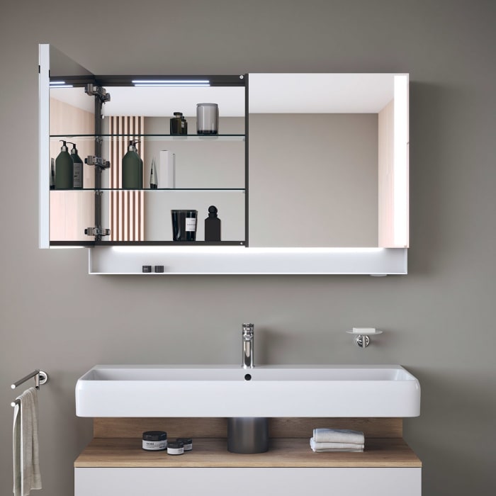Duravit Qatego Spiegelschrank 120 x 75 cm, mit Innenbeleuchtung