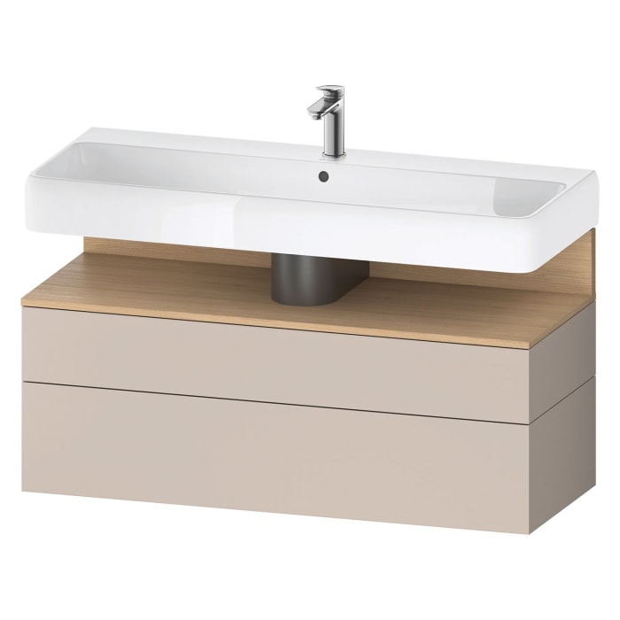 Duravit Qatego Waschtischunterschrank 119 x 59 cm, 2 Auszüge, mit LED Beleuchtung