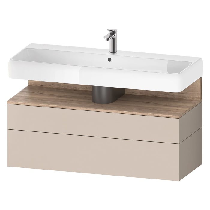 Duravit Qatego Waschtischunterschrank 119 x 59 cm, 2 Auszüge, mit LED Beleuchtung