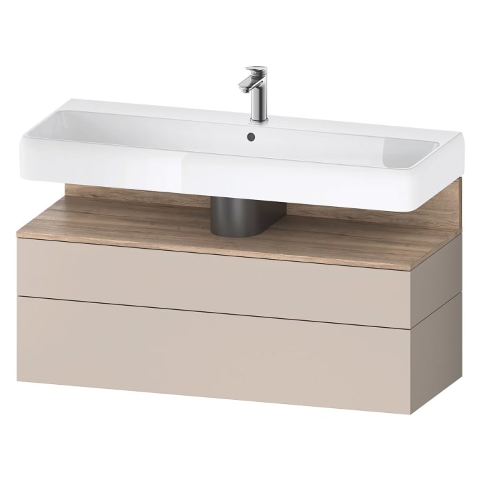 Duravit Qatego Waschtischunterschrank 119 x 59 cm, 2 Auszüge, mit LED Beleuchtung