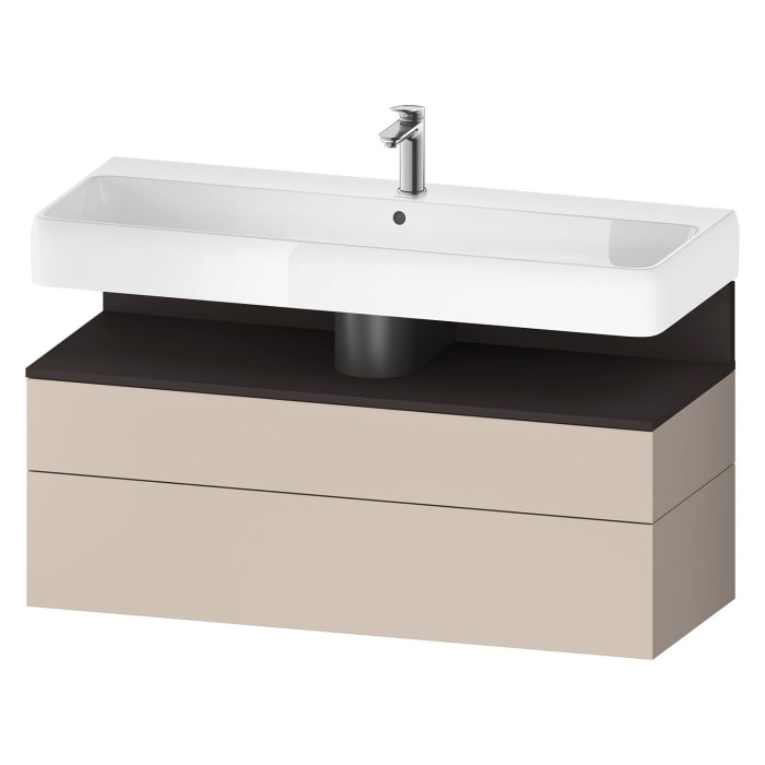 Duravit Qatego Waschtischunterschrank 119 x 59 cm, 2 Auszüge, mit LED Beleuchtung