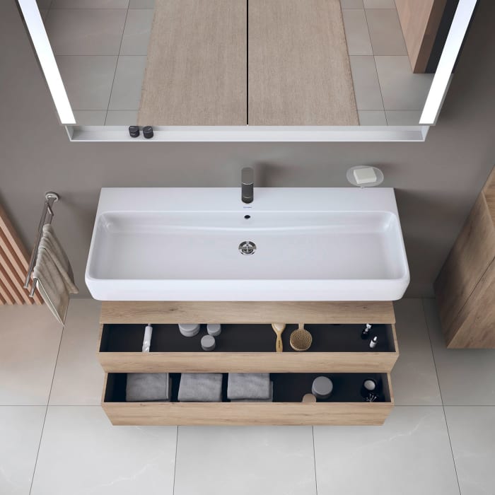 Duravit Qatego Waschtischunterschrank 119 x 59 cm, 2 Auszüge, mit LED Beleuchtung