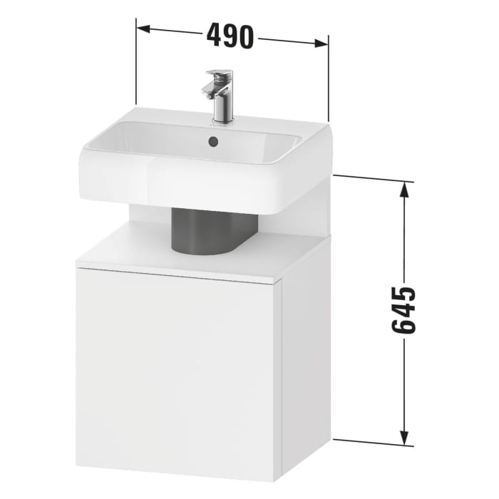 Duravit Qatego Waschtischunterschrank 49 x 64,5 cm, 1 Tür Anschlag links