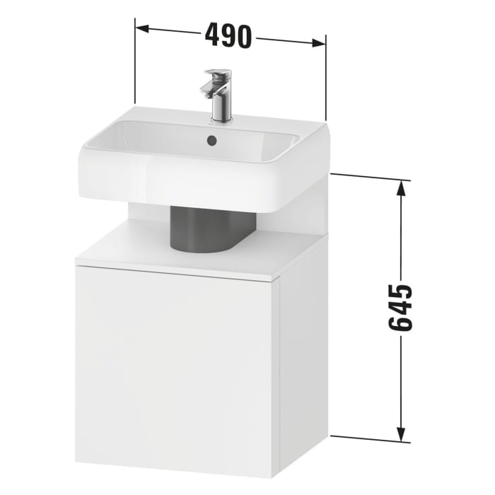 Duravit Qatego Waschtischunterschrank 49 x 64,5 cm, 1 Tür Anschlag links