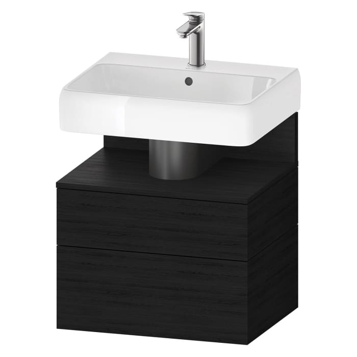 Duravit Qatego Waschtischunterschrank 59 x 59 cm, 2 Auszüge, mit LED Beleuchtung