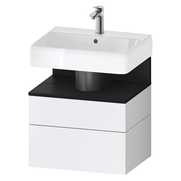 Duravit Qatego Waschtischunterschrank 59 x 59 cm, 2 Auszüge, mit LED Beleuchtung
