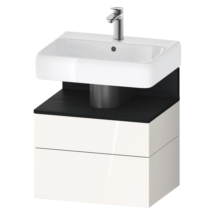 Duravit Qatego Waschtischunterschrank 59 x 59 cm, 2 Auszüge, mit LED Beleuchtung
