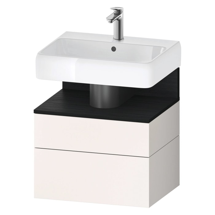 Duravit Qatego Waschtischunterschrank 59 x 59 cm, 2 Auszüge, mit LED Beleuchtung