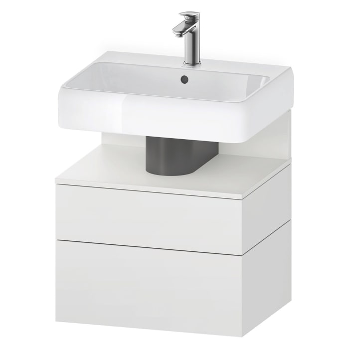 Duravit Qatego Waschtischunterschrank 59 x 59 cm, 2 Auszüge, mit LED Beleuchtung