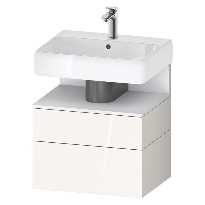 Duravit Qatego Waschtischunterschrank 59 x 59 cm, 2 Auszüge, mit LED Beleuchtung