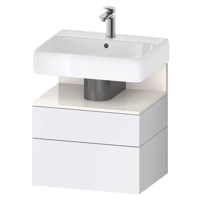 Duravit Qatego Waschtischunterschrank 59 x 59 cm, 2 Auszüge, mit LED Beleuchtung