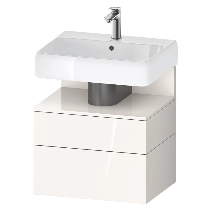 Duravit Qatego Waschtischunterschrank 59 x 59 cm, 2 Auszüge, mit LED Beleuchtung