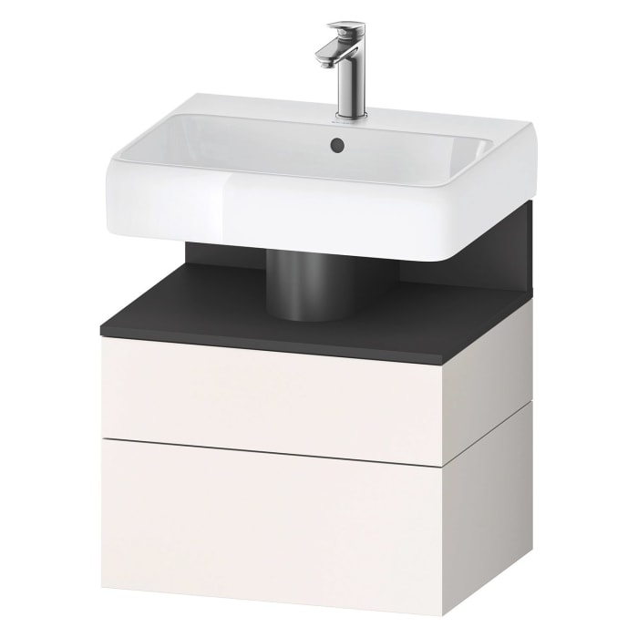 Duravit Qatego Waschtischunterschrank 59 x 59 cm, 2 Auszüge, mit LED Beleuchtung