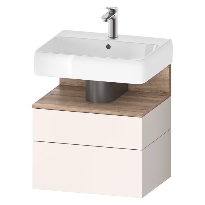 Duravit Qatego Waschtischunterschrank 59 x 59 cm, 2 Auszüge, mit LED Beleuchtung