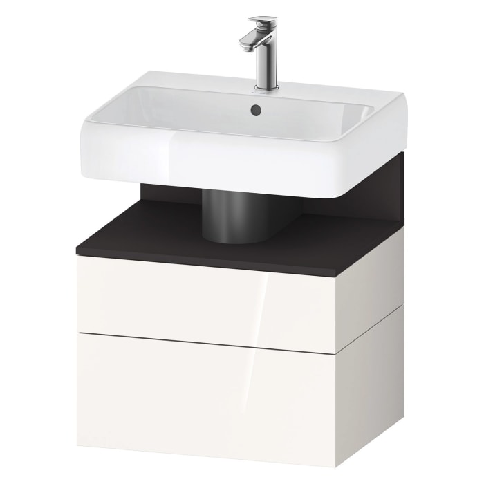 Duravit Qatego Waschtischunterschrank 59 x 59 cm, 2 Auszüge, mit LED Beleuchtung