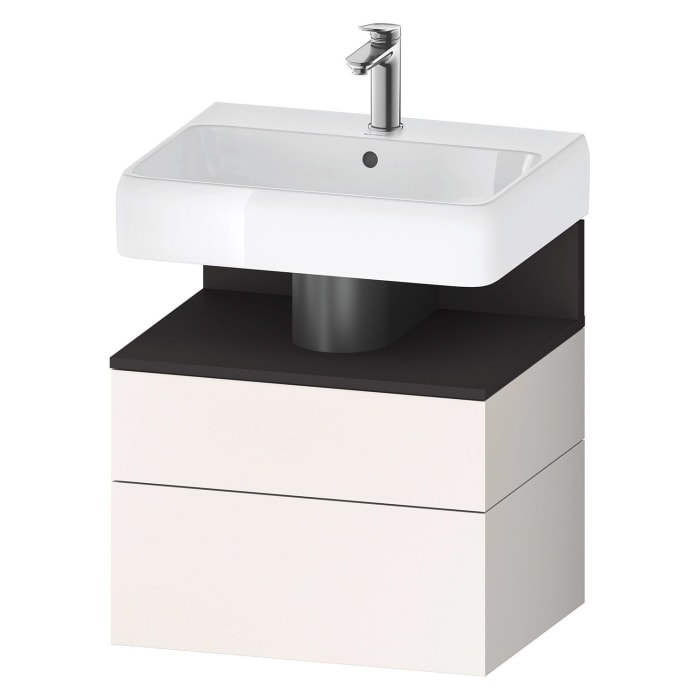 Duravit Qatego Waschtischunterschrank 59 x 59 cm, 2 Auszüge, mit LED Beleuchtung