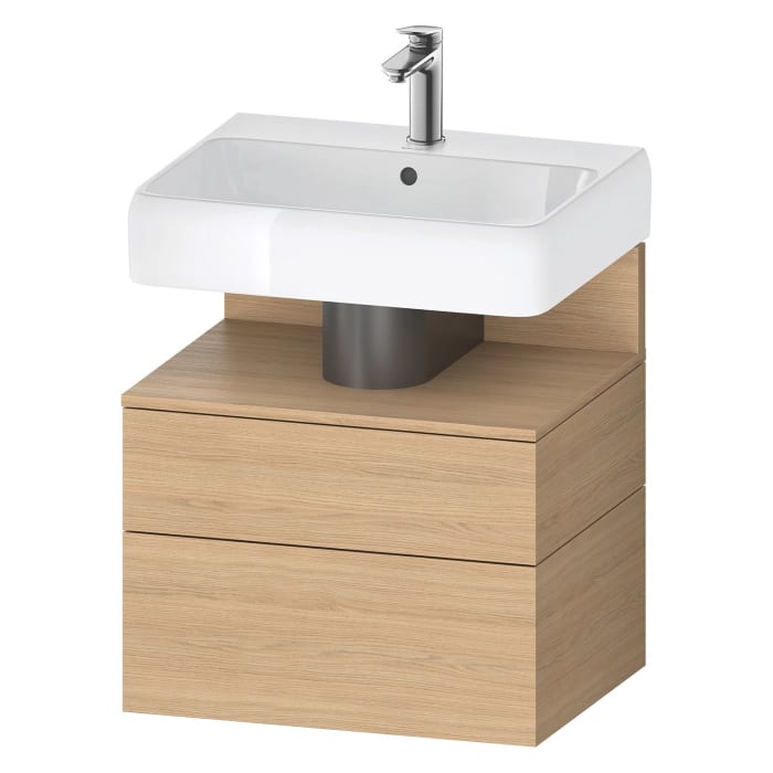Duravit Qatego Waschtischunterschrank 59 x 59 cm, 2 Auszüge, mit LED Beleuchtung