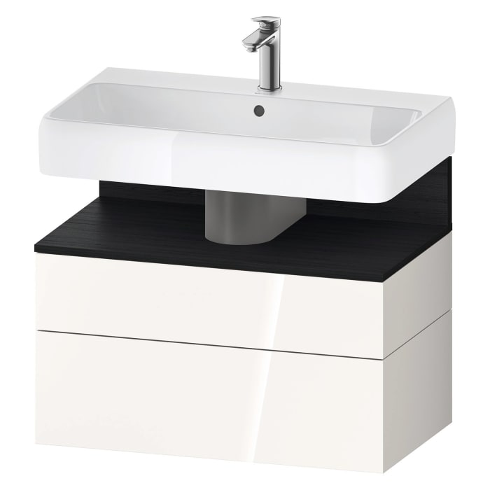 Duravit Qatego Waschtischunterschrank 79 x 59 cm, 2 Auszüge, mit LED Beleuchtung