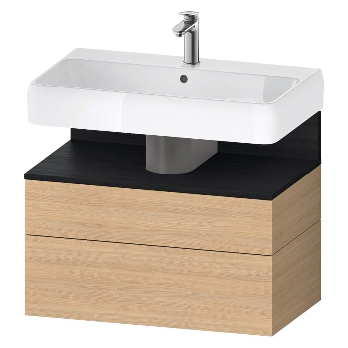 Duravit Qatego Waschtischunterschrank 79 x 59 cm, 2 Auszüge, mit LED Beleuchtung