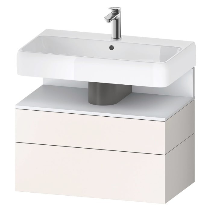 Duravit Qatego Waschtischunterschrank 79 x 59 cm, 2 Auszüge, mit LED Beleuchtung