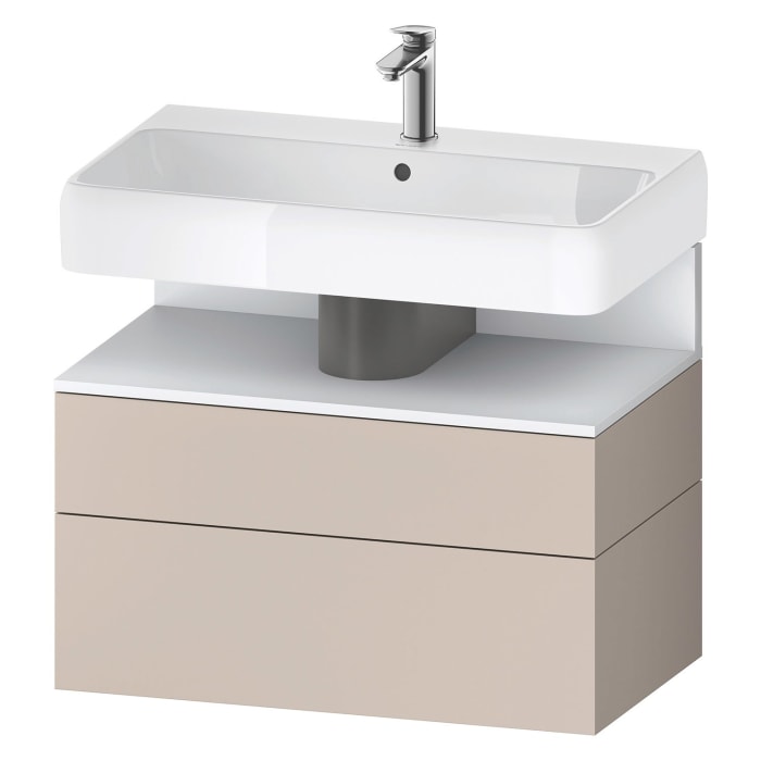 Duravit Qatego Waschtischunterschrank 79 x 59 cm, 2 Auszüge, mit LED Beleuchtung