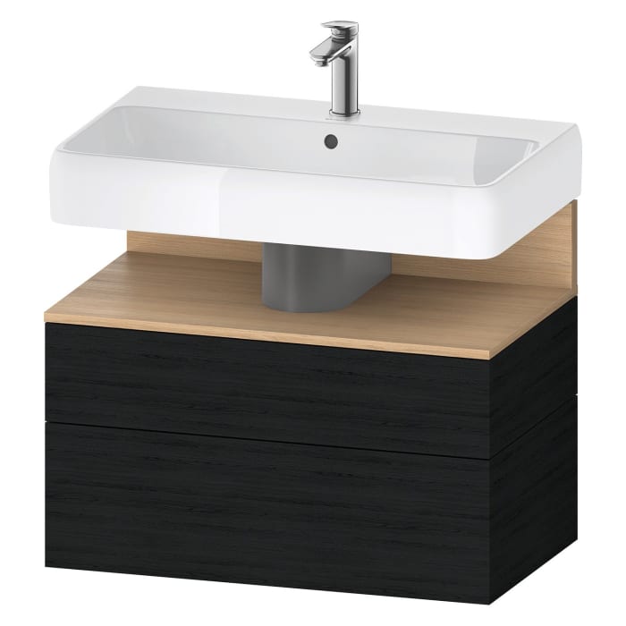 Duravit Qatego Waschtischunterschrank 79 x 59 cm, 2 Auszüge, mit LED Beleuchtung