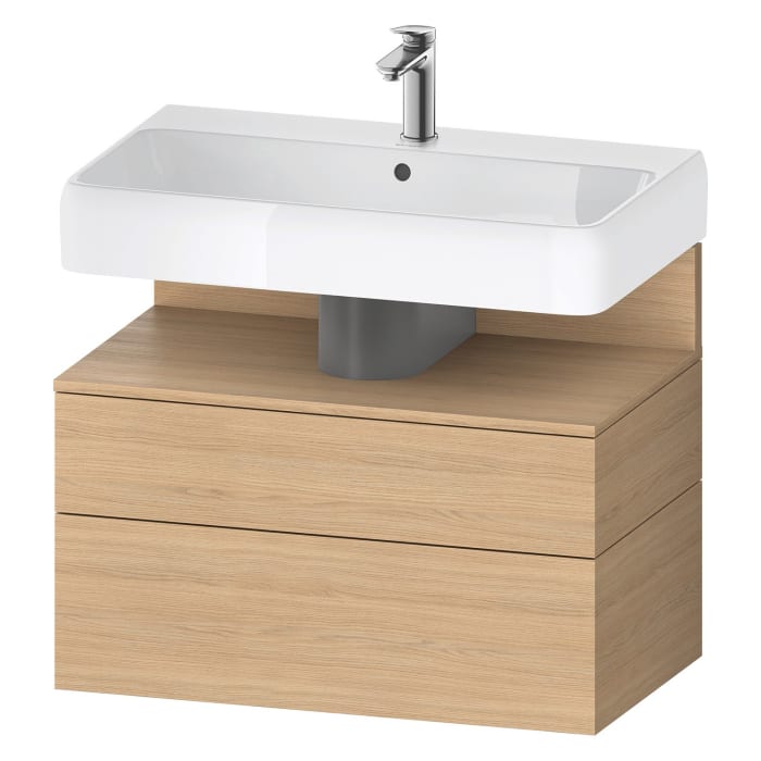 Duravit Qatego Waschtischunterschrank 79 x 59 cm, 2 Auszüge, mit LED Beleuchtung