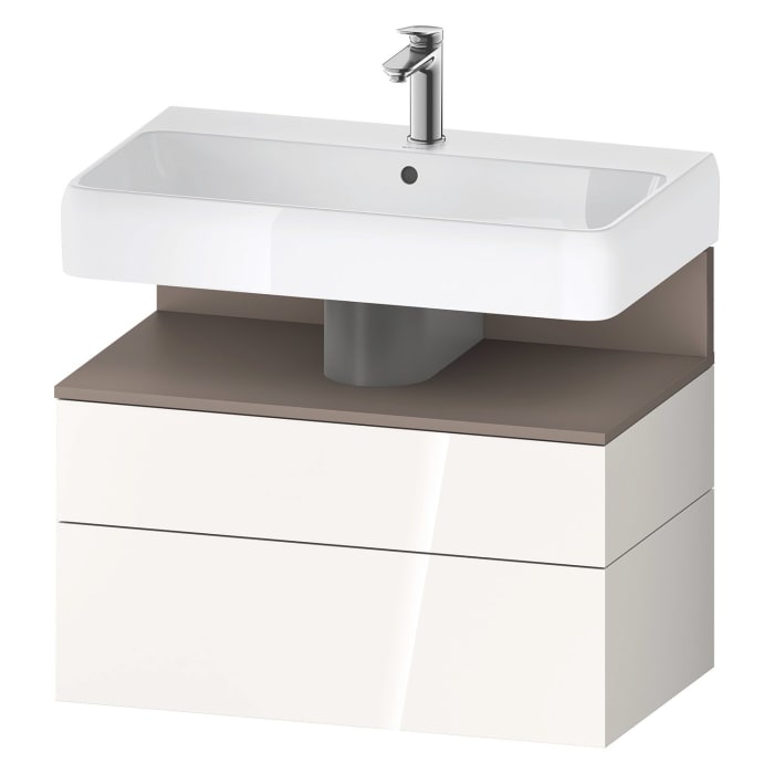 Duravit Qatego Waschtischunterschrank 79 x 59 cm, 2 Auszüge, mit LED Beleuchtung