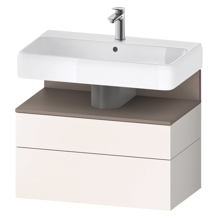 Duravit Qatego Waschtischunterschrank 79 x 59 cm, 2 Auszüge, mit LED Beleuchtung