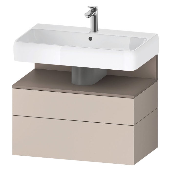 Duravit Qatego Waschtischunterschrank 79 x 59 cm, 2 Auszüge, mit LED Beleuchtung