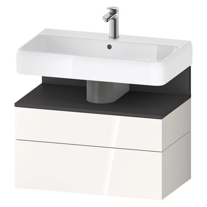 Duravit Qatego Waschtischunterschrank 79 x 59 cm, 2 Auszüge, mit LED Beleuchtung